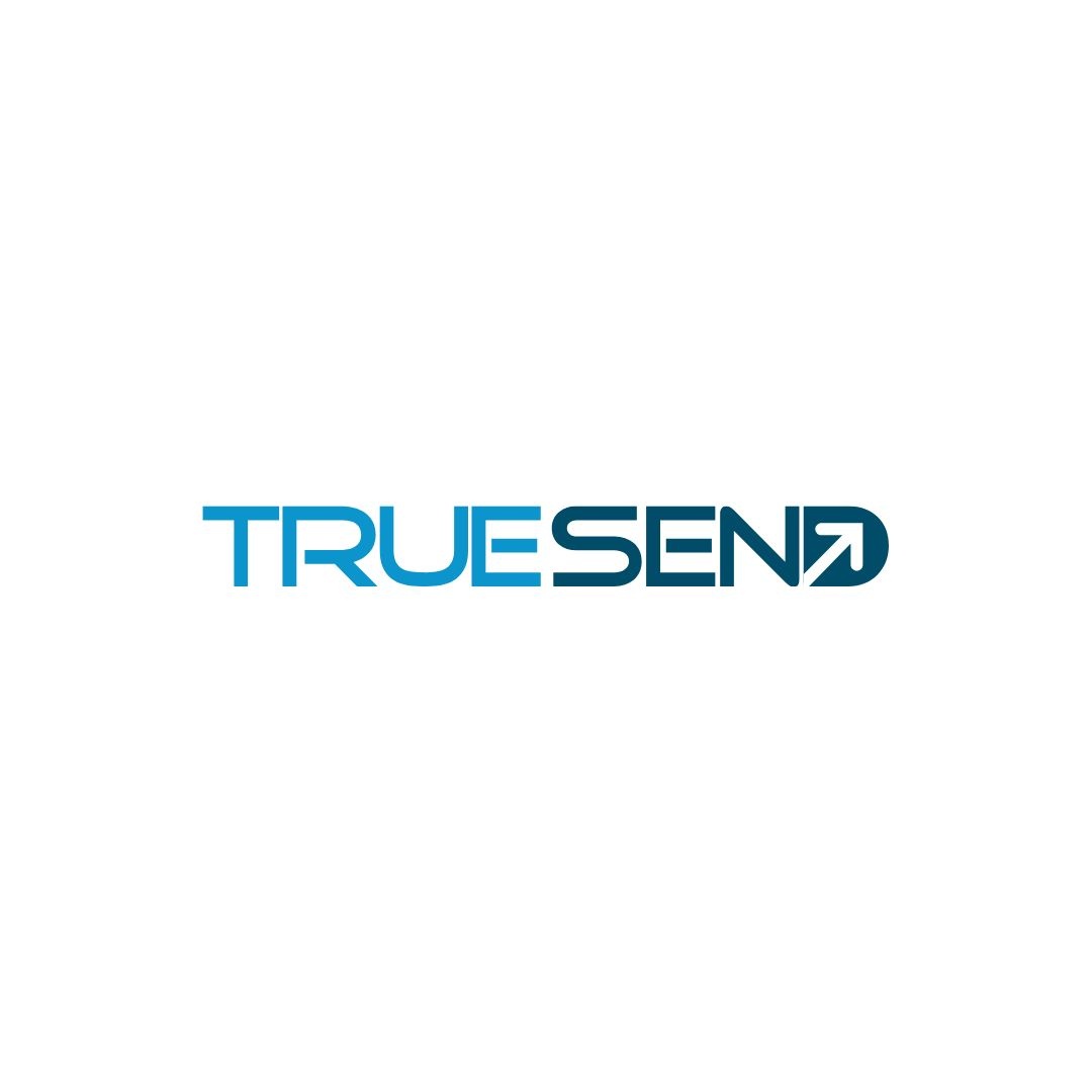 TrueSend screenshot and logo